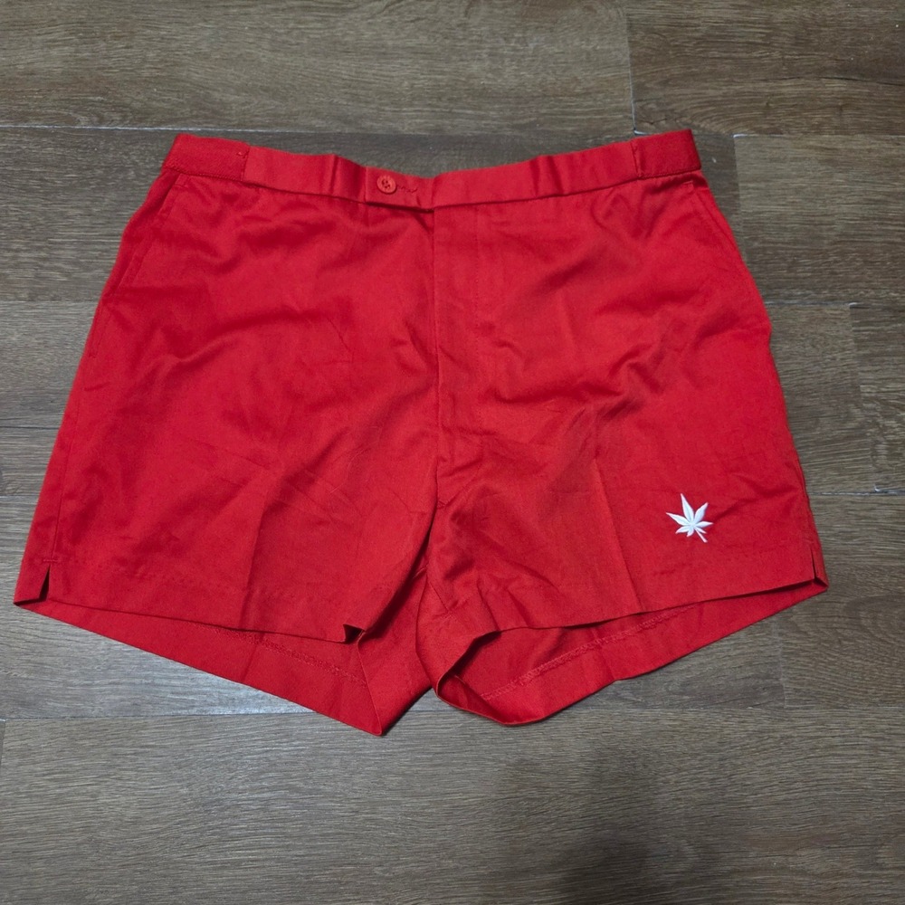 Boast Vintage Mens Red Tennis Shorts preppy Size 36